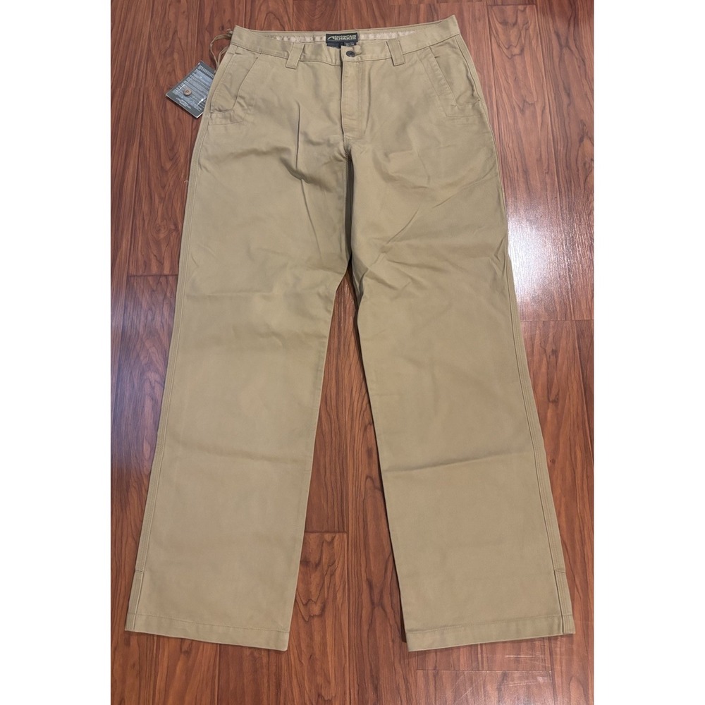 NWT Mountain Khakis Retro Khaki Tan Straight Chino Pants Mens 35x32